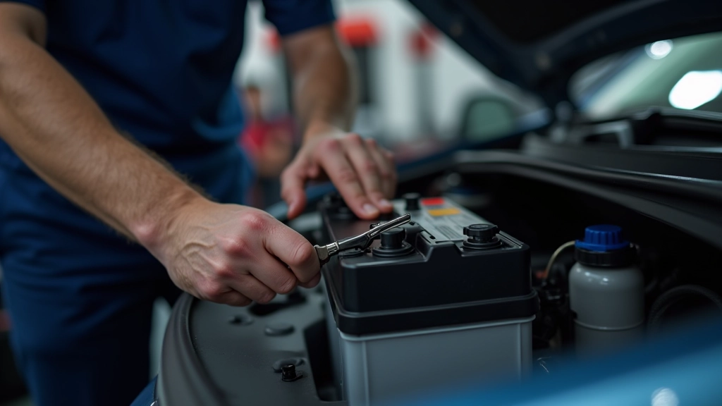 Car battery installation